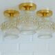 1 / 3 hand blown bubble glass sconce lamps / redesign gold ceiling lighting