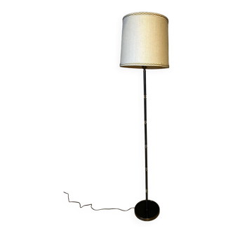 Brass and metal floor lamp