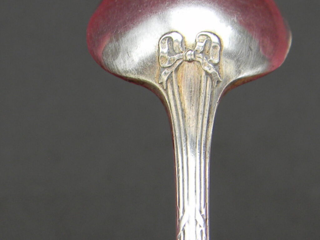 Set of 10 teaspoons in silver metal argit
