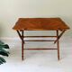 Table pliante vintage aux pieds tournés