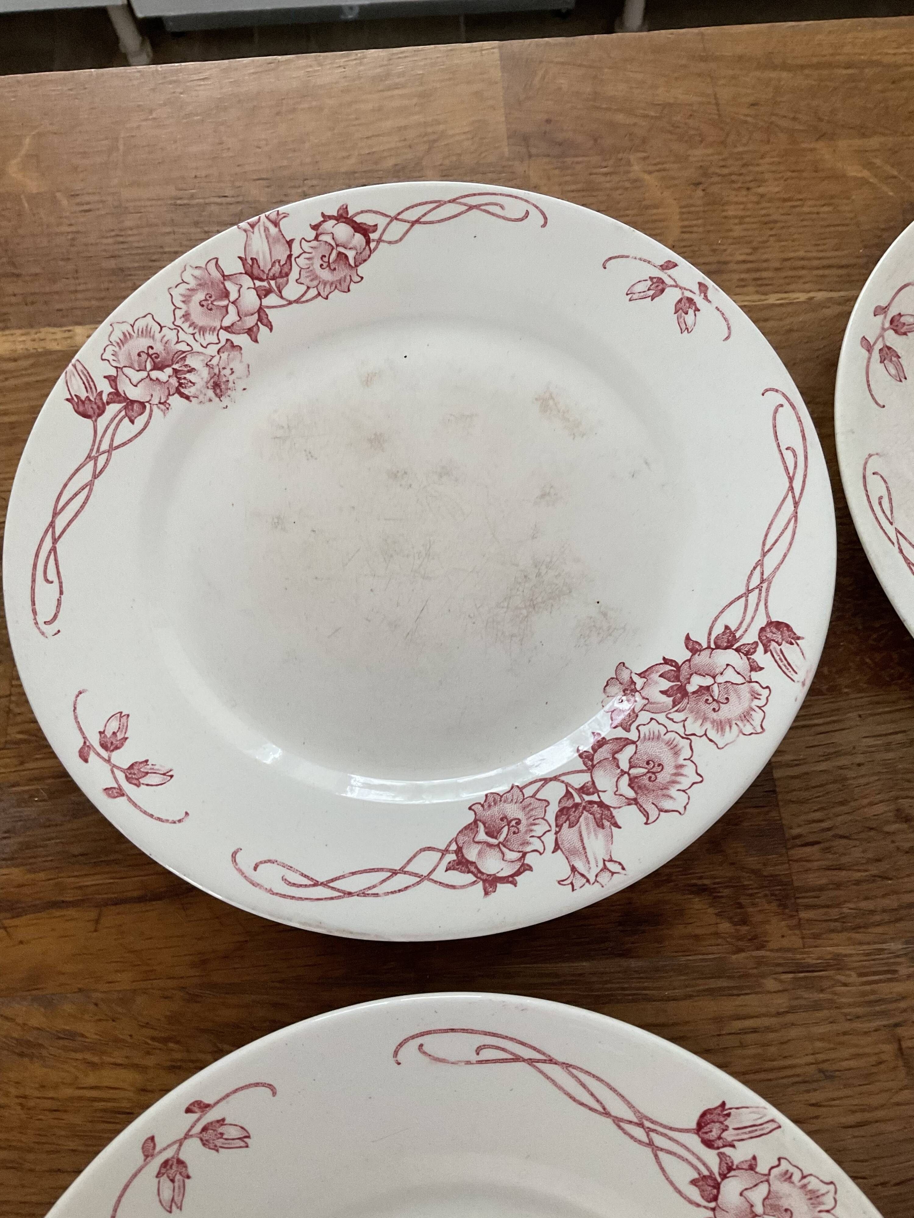 6 flat plates for dessert.sarreguemines.model Palermo
