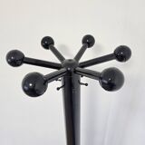 80s Stylish Black Coat Rack and Umbrella Stand