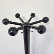 80s Stylish Black Coat Rack and Umbrella Stand
