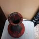 Painted glass vase