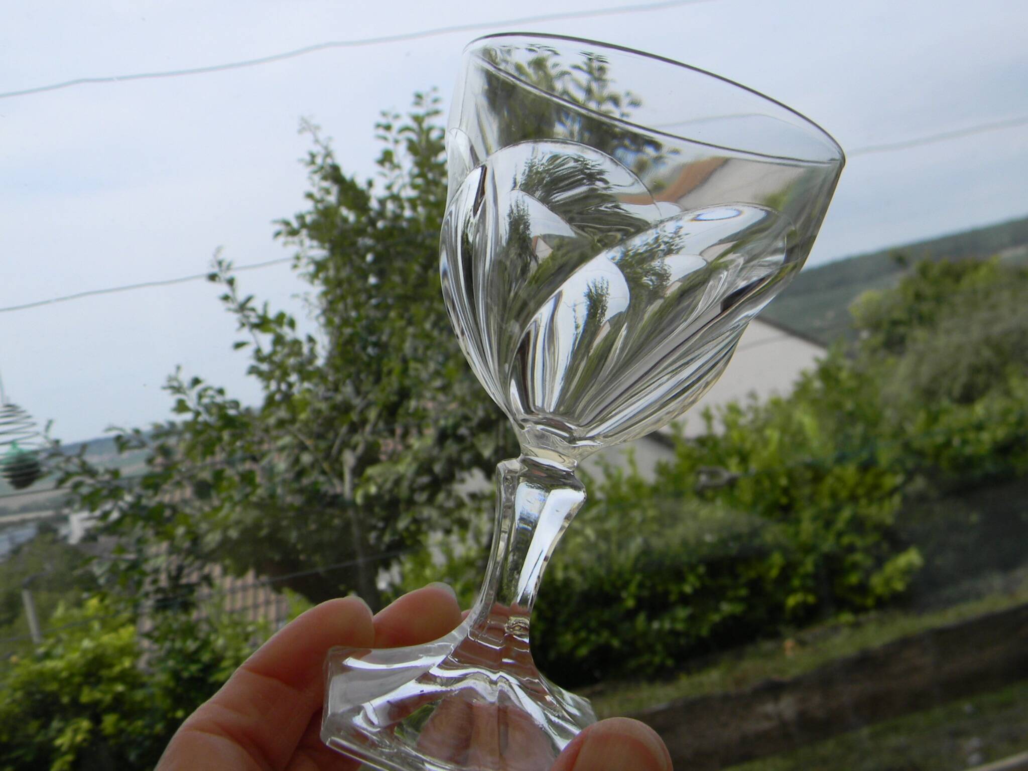 Set of 6 ARQUES crystal aperitif glasses. ORSAY model.