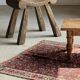 Four-legged stool in antique teak from Indonesia H 50 L 52