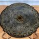 Gueridon 1940 french work ironwork doree plateau eglomise