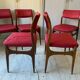 Set of 6 Scandinavian teak chairs from the 1960s