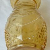 Hyacinth vase in glass molded art deco era