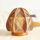 Scandinavian lamp in wood and threads of the 60s