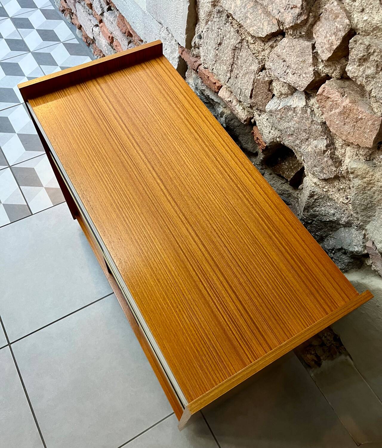 Vintage hi-fi furniture on wheels