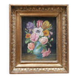 Old painting on canvas