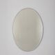Vintage 70s wall mirror chrome metal Italian design