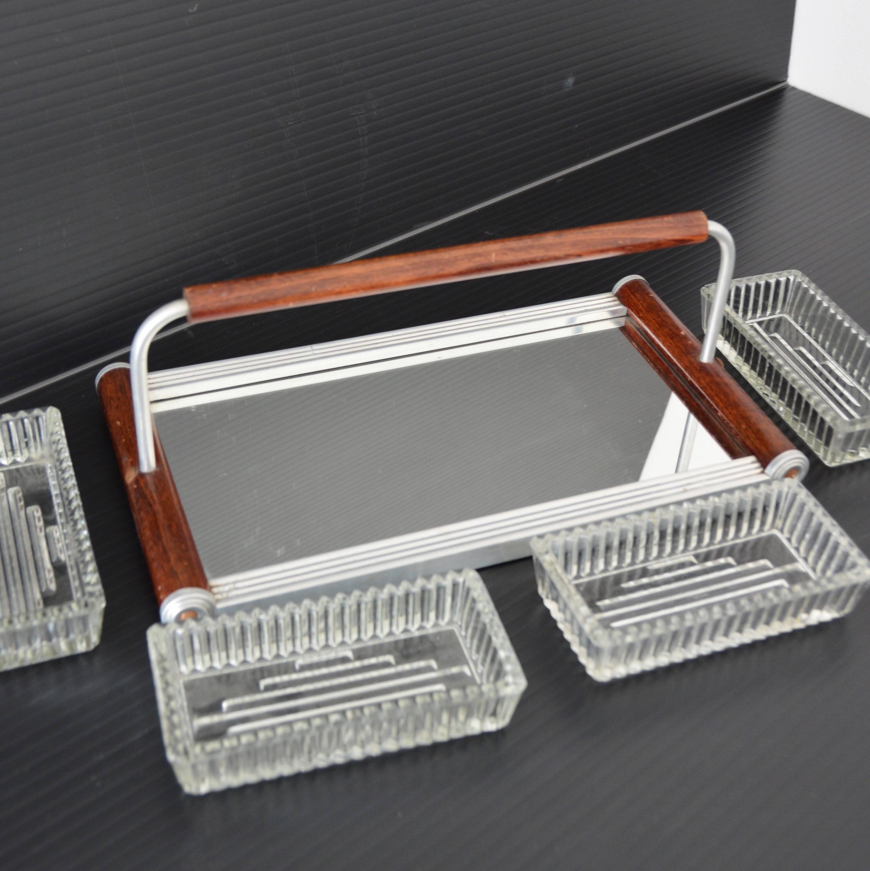 Aperitif platter / Art deco aperitif service 1920s / 1930s