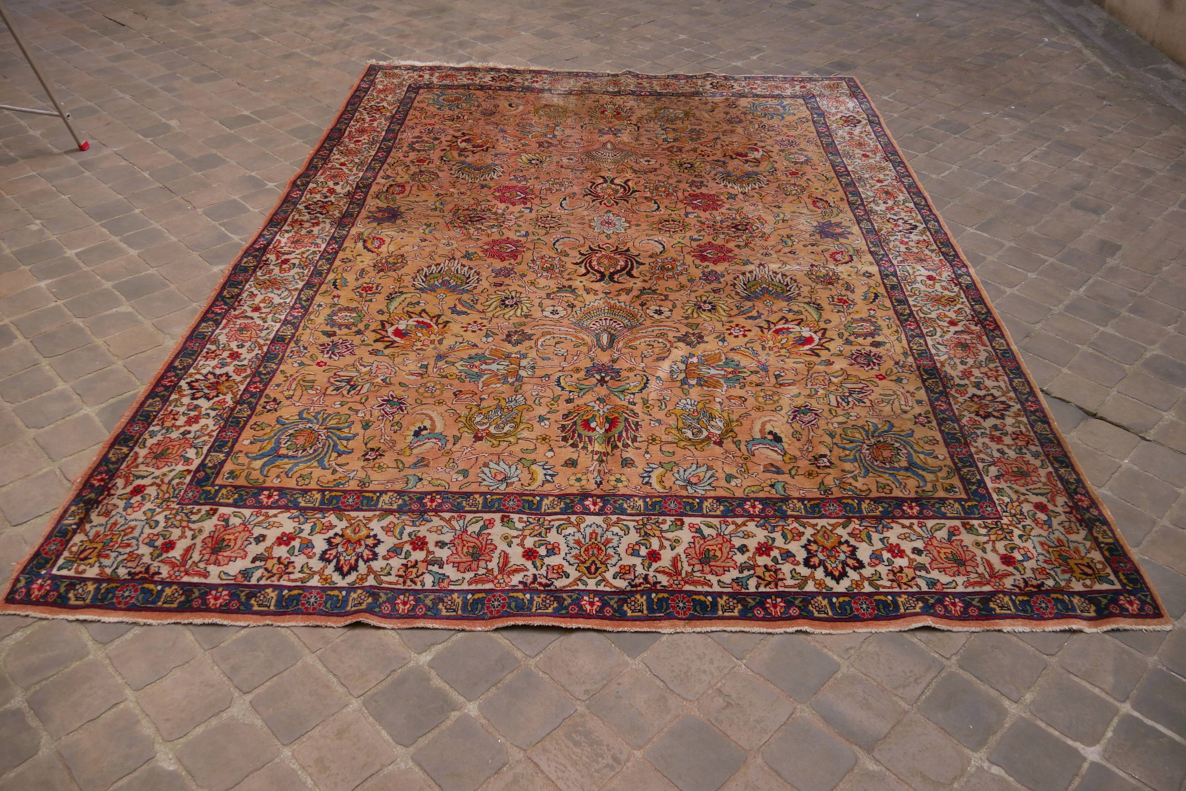 Oriental Persian carpet Tabriz vintage 320 x 240 cm