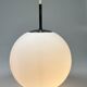 Vintage Glass Globe Lamp / Hanging Lamp, Glashütte Limburg, Germany 1960's