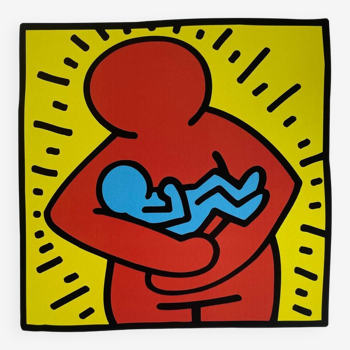 Keith Haring, Sans titre (mère et enfant), sous licence Artestar NY, copyright Keith Haring Foundation