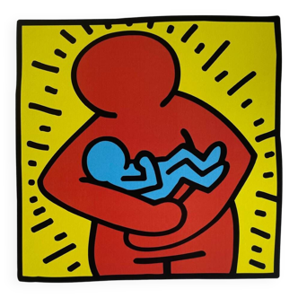 Keith Haring, Sans titre (mère et enfant), sous licence Artestar NY, copyright Keith Haring Foundation