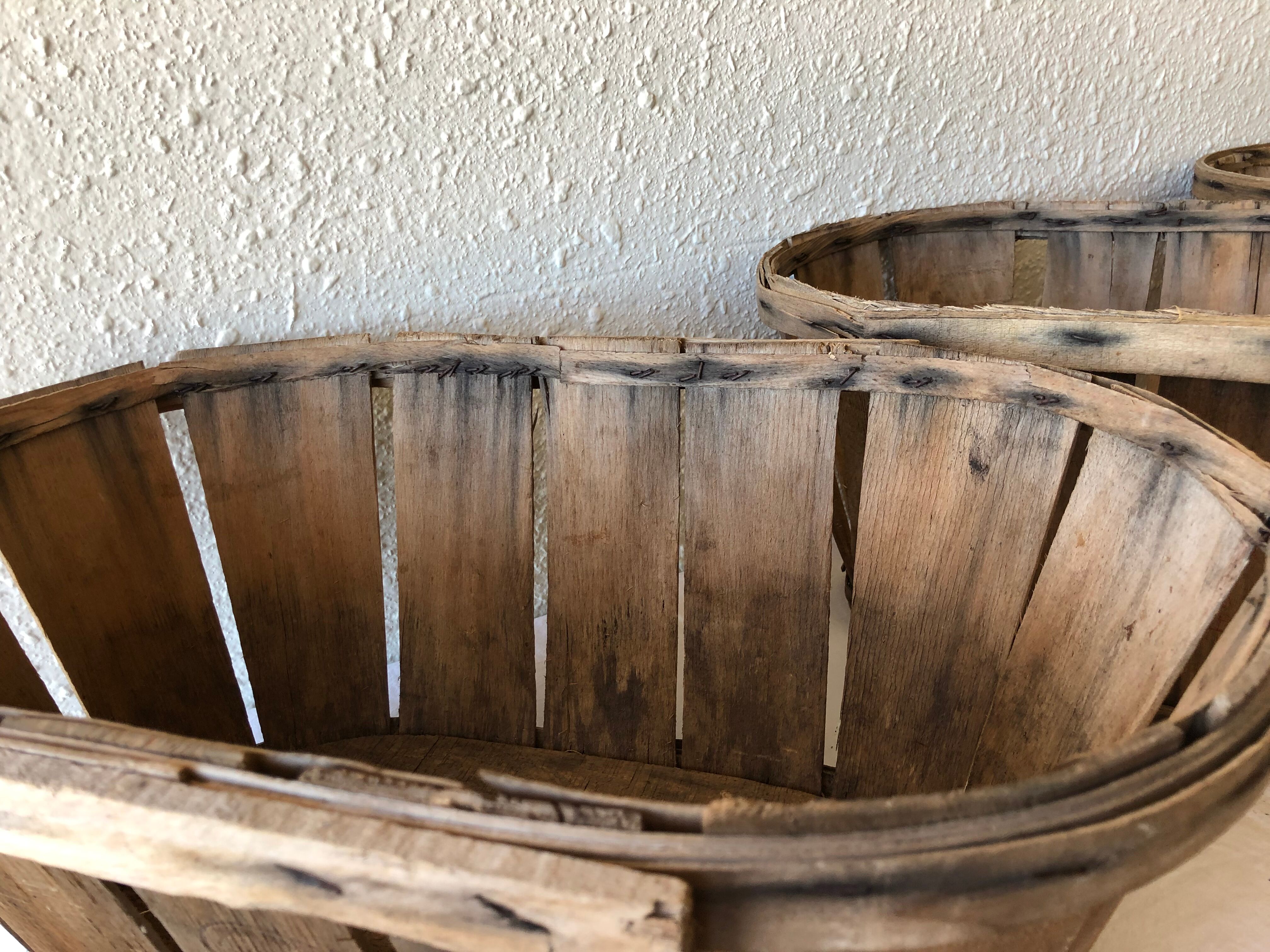 Series of 3 old fruit cups