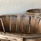 Series of 3 old fruit cups