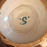 Pair of decorated earthenware vases, 18th century, France