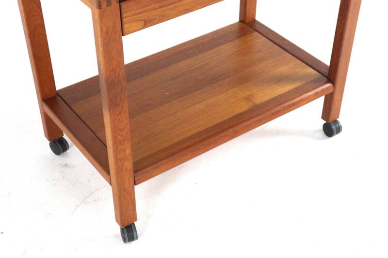 Teak trolley with drawer 'Grove' - danish design in teak