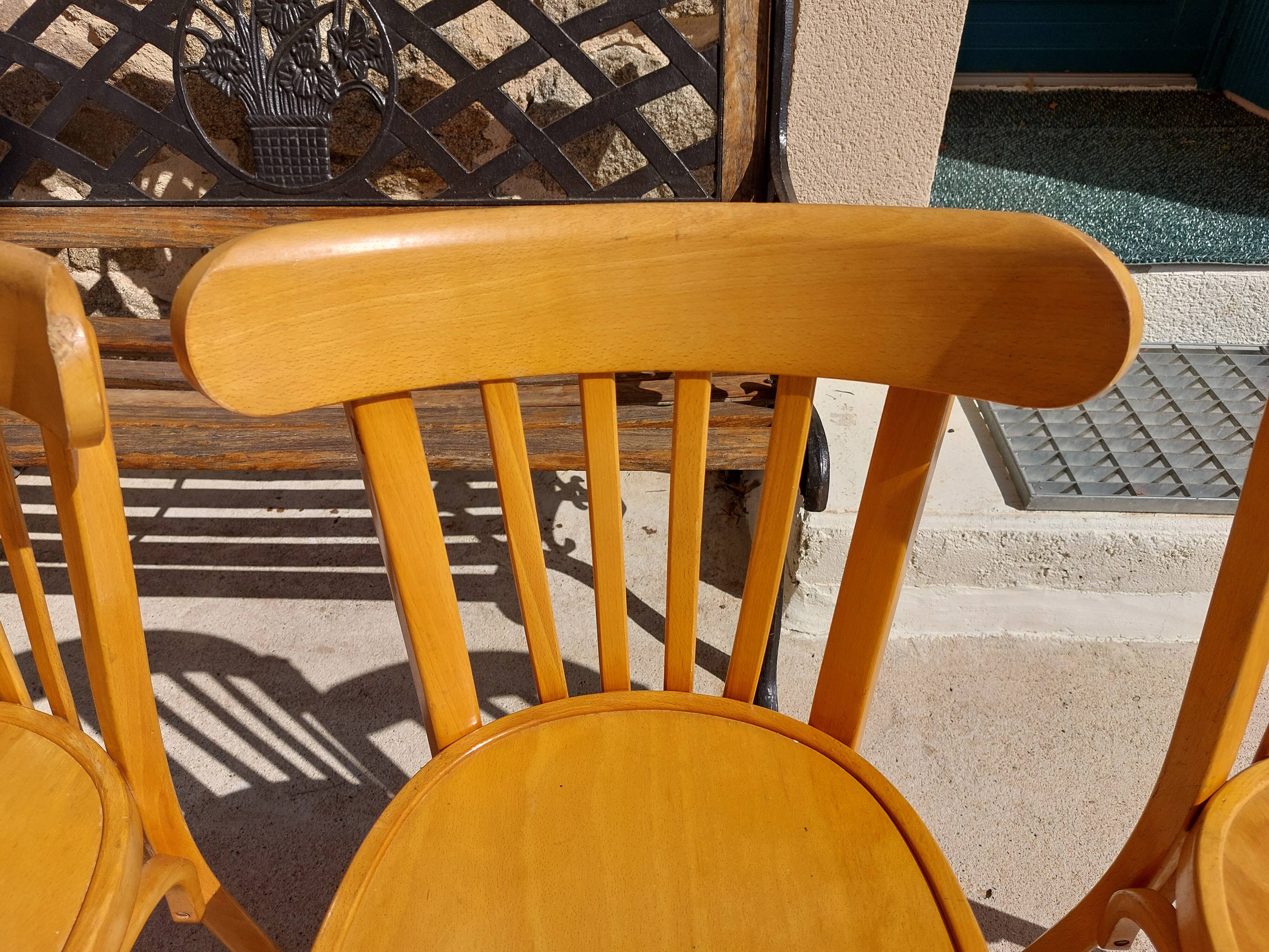 4 vintage Baumann bistro chairs