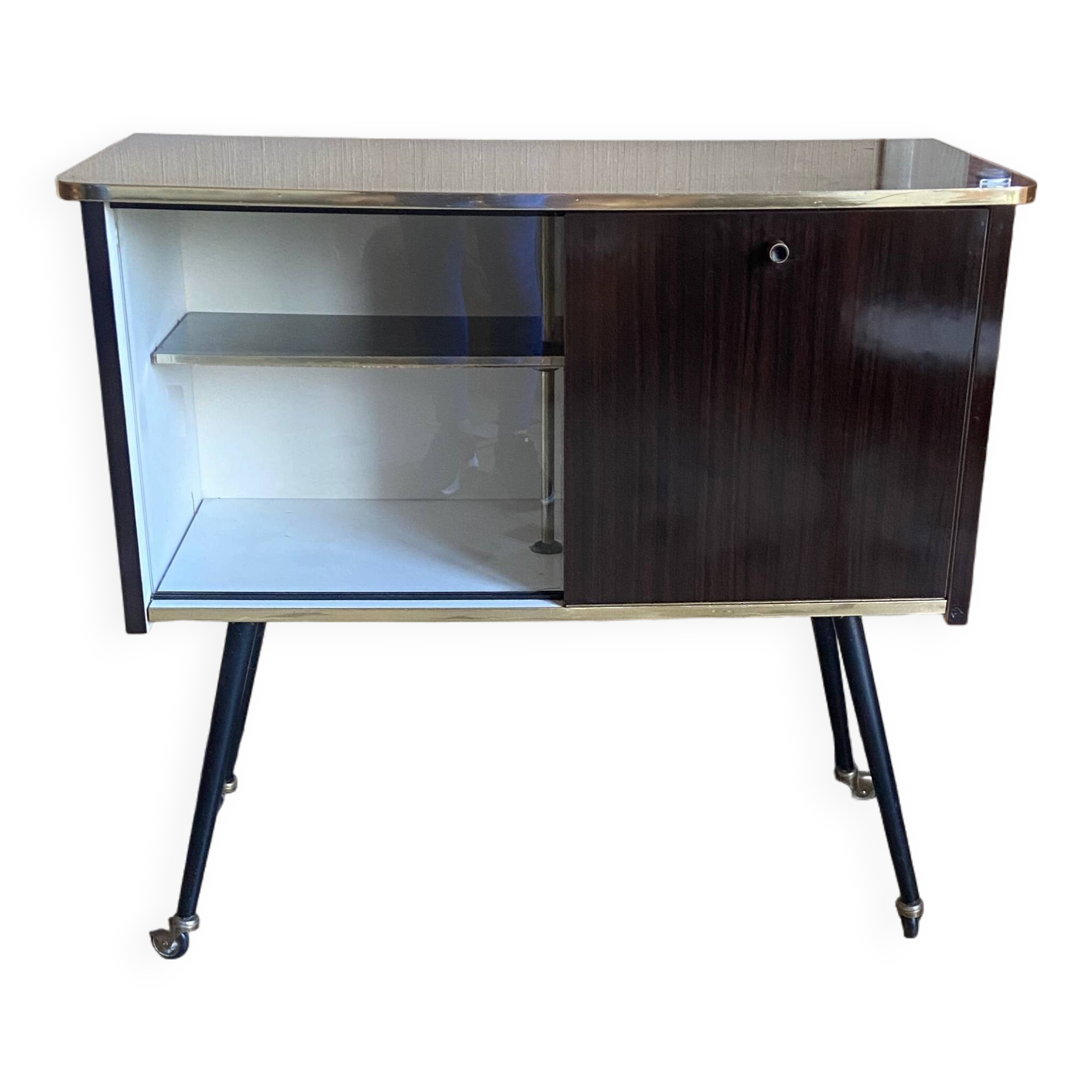 Vintage bar with compass feet