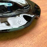 Artistic vintage German glass bowl plate by Hans Jürgen Richartz for Mathildenhütte, Solingen.