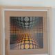 Tableau Vintage Op Art Kinetic