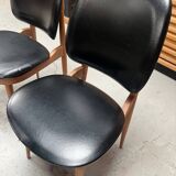 4 chaises Baumann modèle pégase