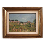 Signed Italian landscape painting from the 20th century