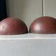 Pair of danish copper vintage outdoor wall lamps