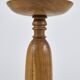 Handmade turned oak column flower stand 1950s