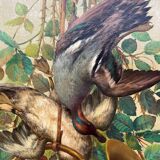 Hunting style painting. Oil on canvas.