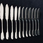12 couverts à poisson Christofle modèle cluny