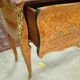 Very rare wig chest with a drawer in Louis XV style with marquetry.