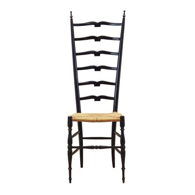 Chaise en hêtre par Gio Ponti pour Chiavari, Italie années 1950