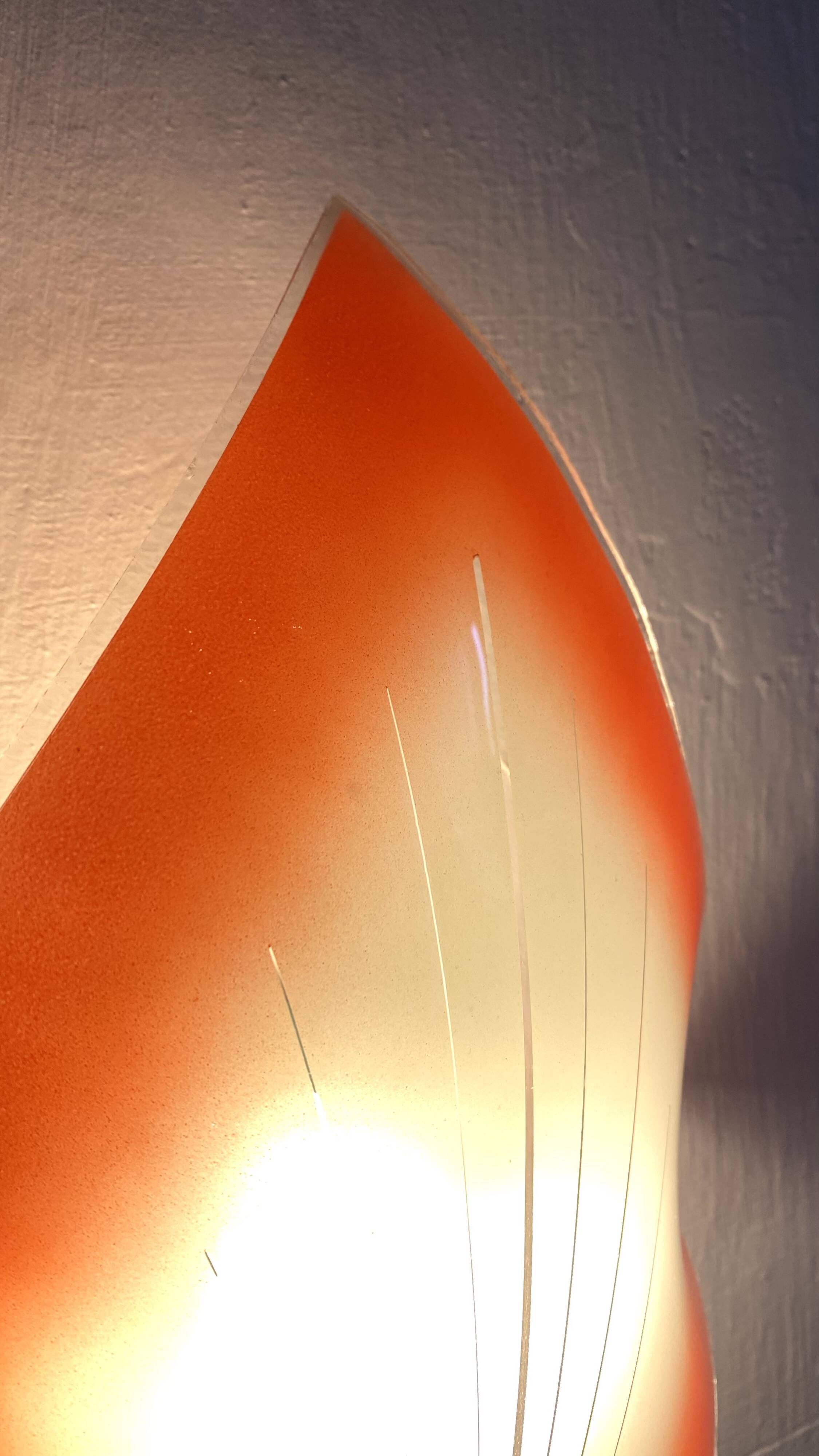 Vintage opaline balladeuse wall light