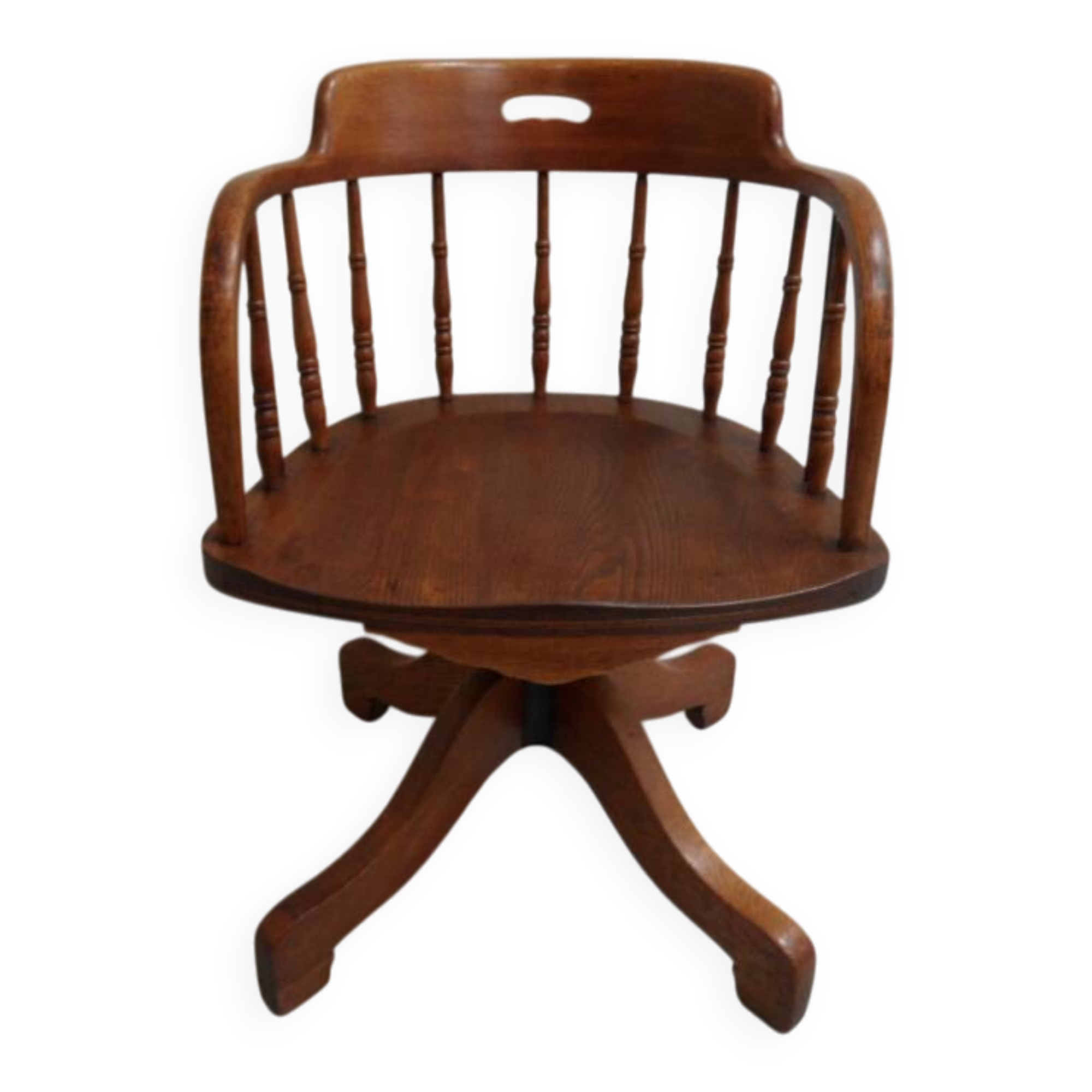 Fauteuil de bureau en chêne ancien