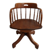 Fauteuil de bureau en chêne ancien