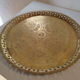 Oriental brass tray