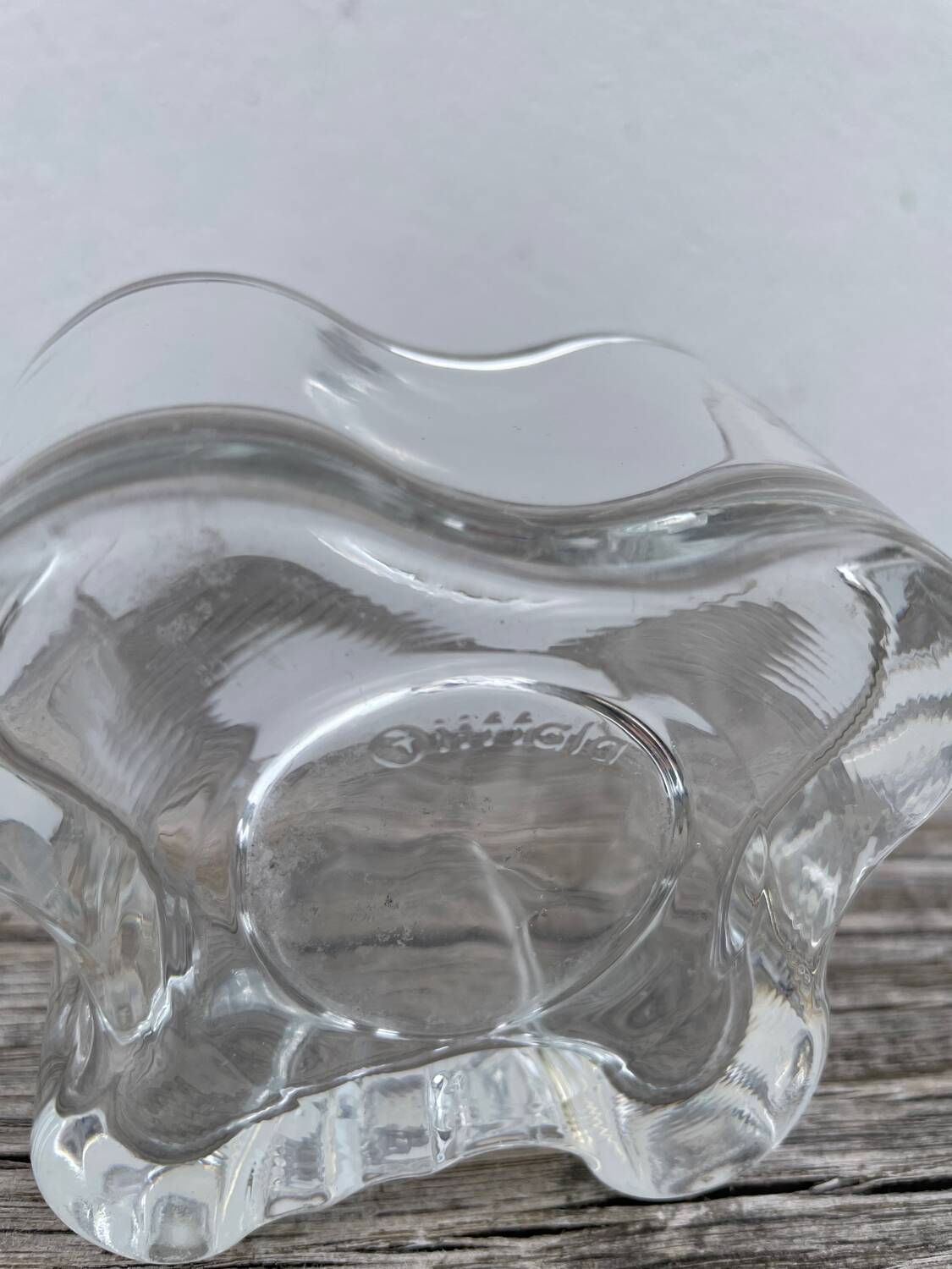Littala Clear Glass Candle Holder