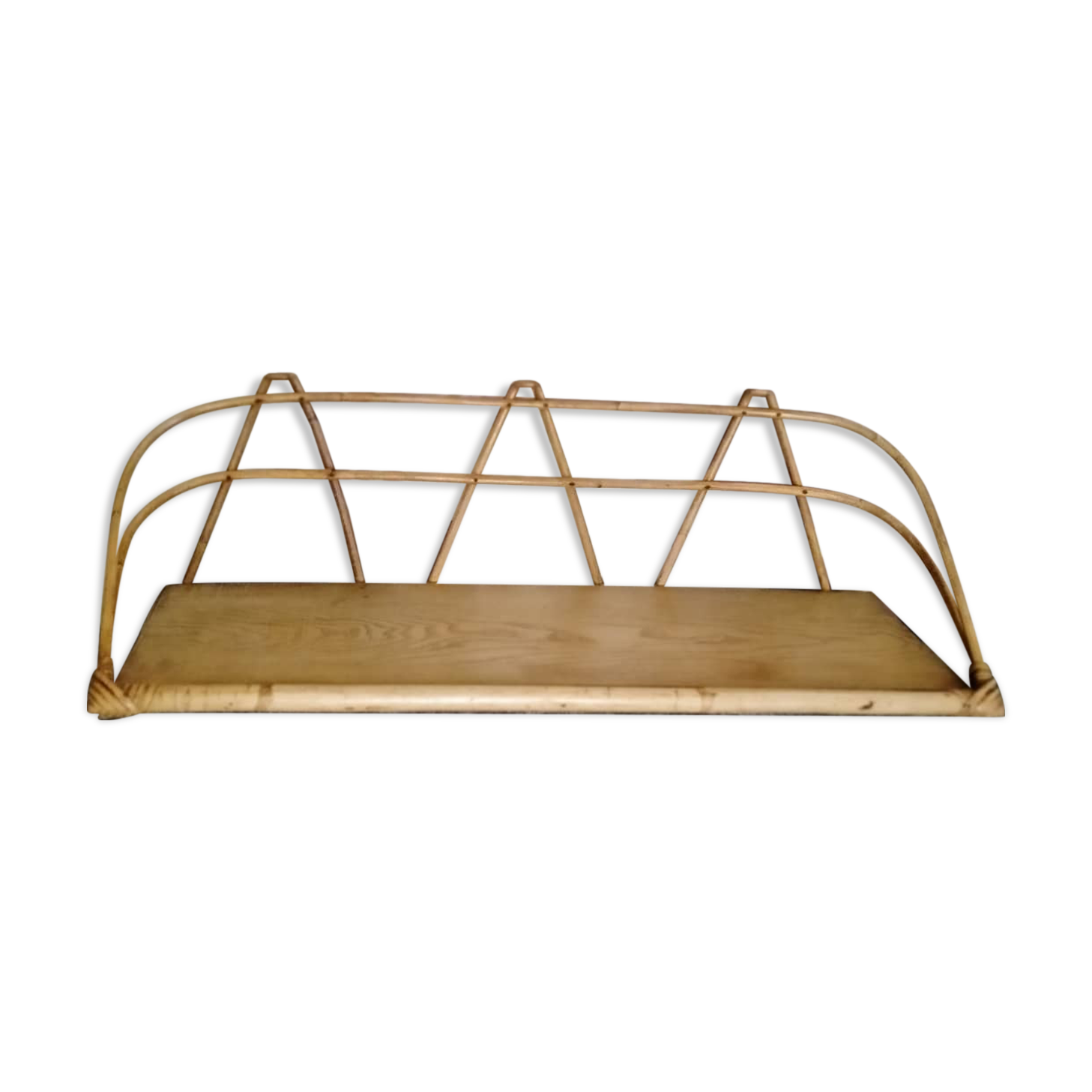 Vintage rattan shelf