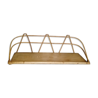 Vintage rattan shelf