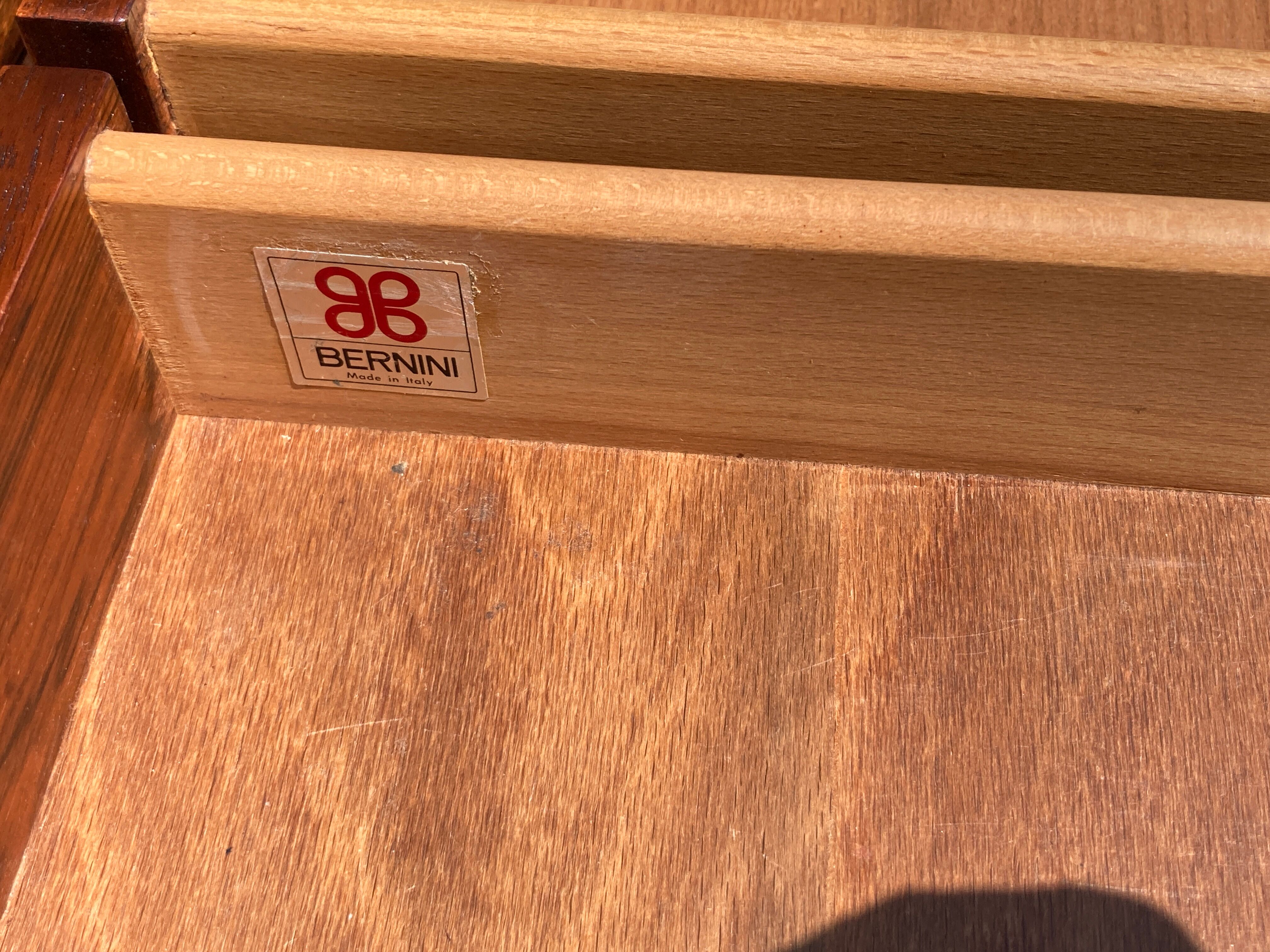 Gianfranco Frattini for Bernini, rosewood writing desk model 530, 1950s Italian