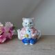 Mini ceramic cat teapot
