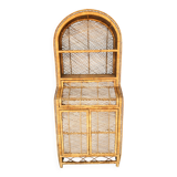Vintage rattan bookcase