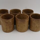 Series 6 vintage old stoneware glasses