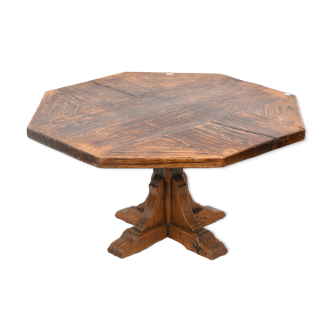 Wooden octagonal table